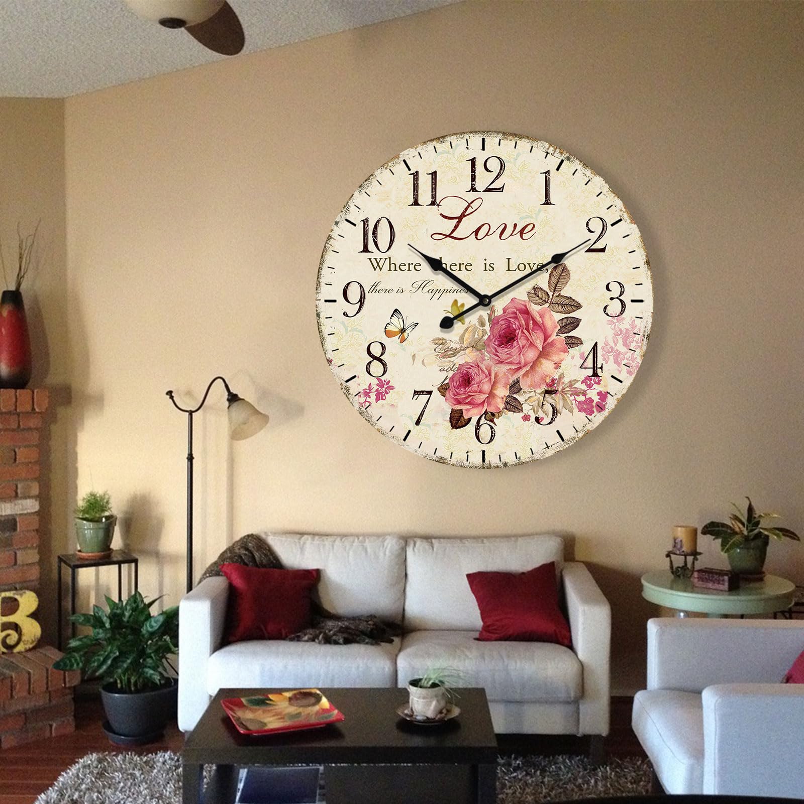 掛時計 時計 カントリー インテリア カントリー風 掛け時計 バーウッド